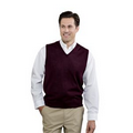 Men's Fine-Gauge V-Neck Sweater Vest